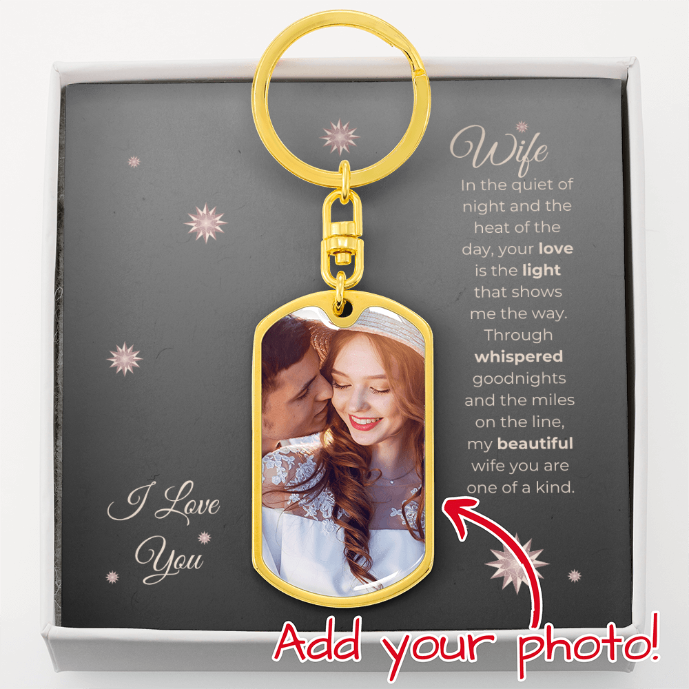 Truckers Wife Gifts - Customized Keepsake Whisper Keychain