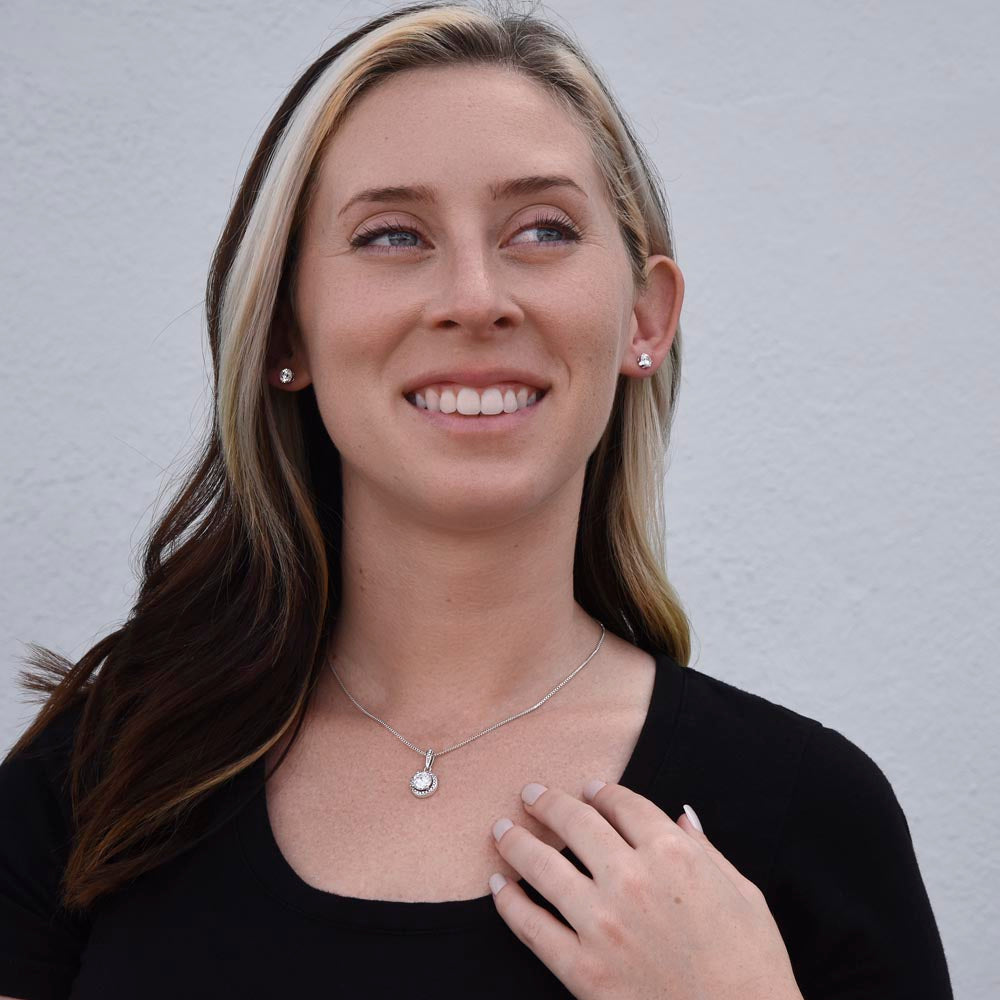 Truckers Wife Gifts - Eternal Promise Necklace & Earring Set
