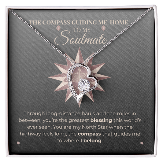 Trucker Soulmate Gift - Forever Blessing Necklace