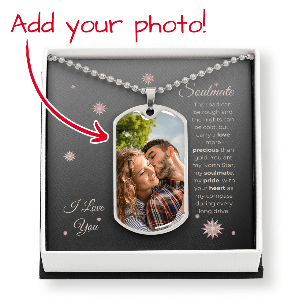 Truckers Soulmate Gifts - Customized Precious Dog Tag Necklace