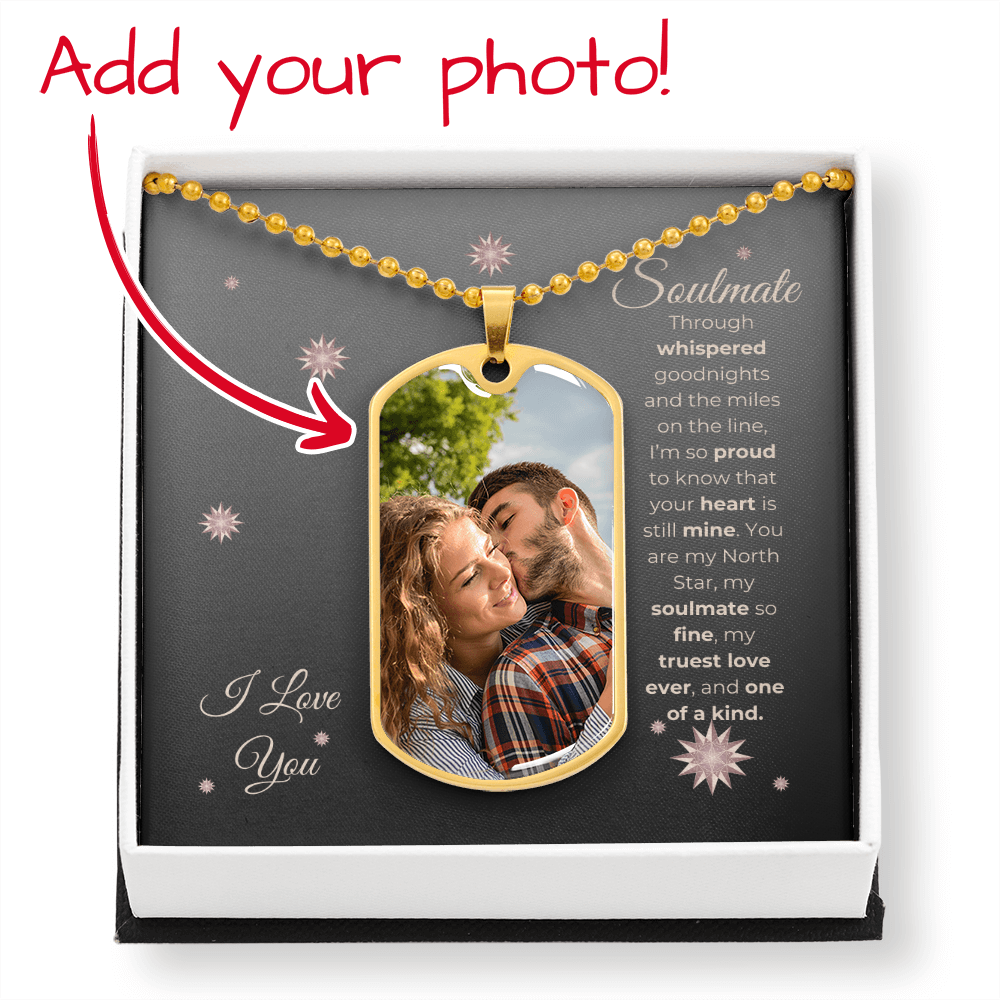 Truckers Soulmate Gifts - Customized Whisper Dog Tag Necklace