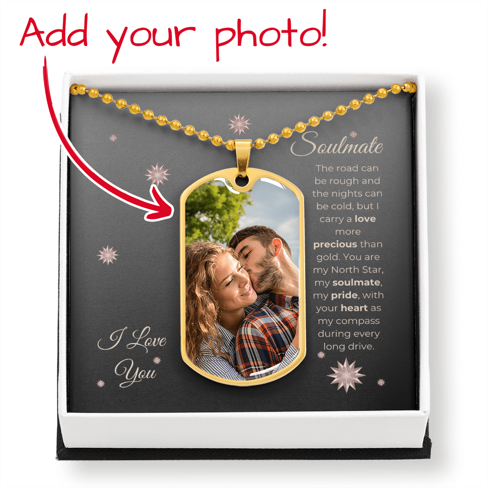Truckers Soulmate Gifts - Customized Precious Dog Tag Necklace